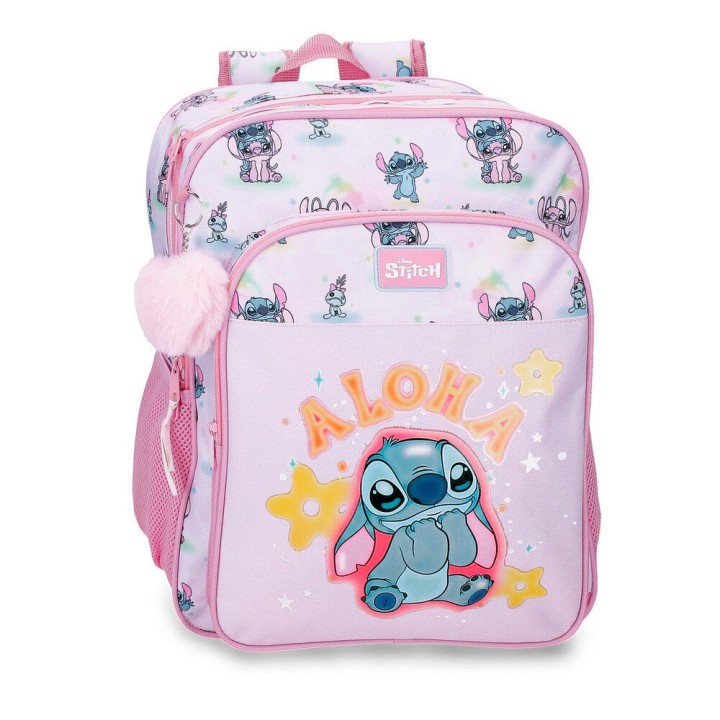 Mochila You & Me Stitch Disney 40cm adaptable