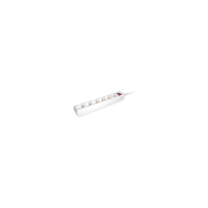 Regleta EQUIP 6xSchuko Interruptor Blanca (EQ245552)