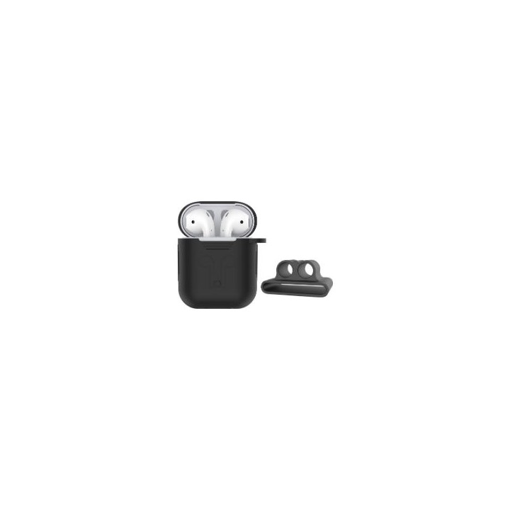 Funda Devia Airpods V1/V2 Silicona Negra (DSTNAWB)