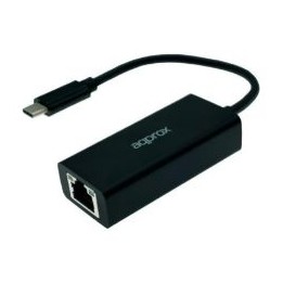 Adaptador Approx USB-C a RJ45 Negro (APPC43)