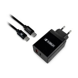 Cargador Pared SUBBLIM USB-A/C Cable USB-C (CHG-3WPD02)
