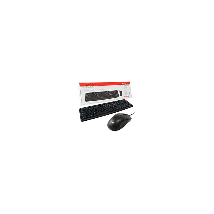 Teclado+Ratón EQUIP Life USB Portugués Negro (EQ245202)