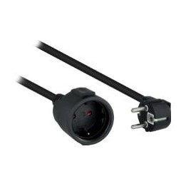 Nanocable Schuko/H a Schuko/M 2m Negro (10.22.0602-BK)
