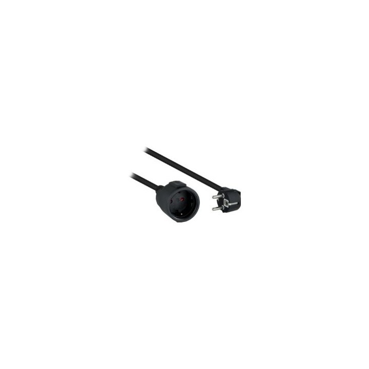 Nanocable Schuko/H a Schuko/M 2m Negro (10.22.0602-BK)