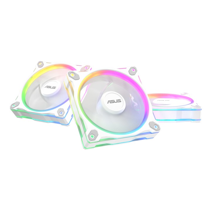 ASUS Prime MR120 Fan ARGB Reverse White 3in1 Carcasa del ordenador Ventilador 12 cm Blanco 3 pieza(s)