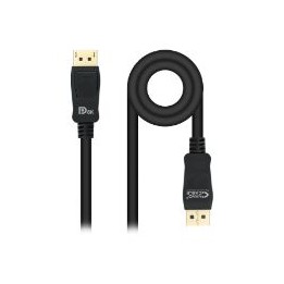 Nanocable DP/M a DP/M 2m Negro (10.15.2502)