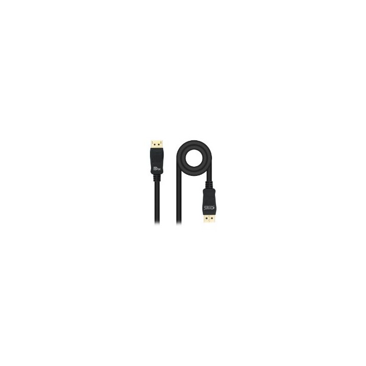 Nanocable DP/M a DP/M 2m Negro (10.15.2502)