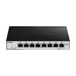 Switch D-Link 8xRJ45 GbE PoE+ Negro (DGS-1100-08PV2/E)