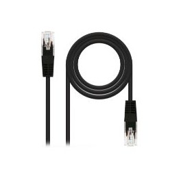 Nanocable RJ45 Cat.6 UTP 25cm Negro (10.20.0400-L25-BK)