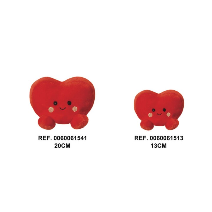 Espositor 12 peluches Corazon Palm Pals 13-20cm surtido