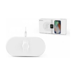 Devia Cargador Inalámbrico 15W 3en1 Blanco (DST3IN115W)