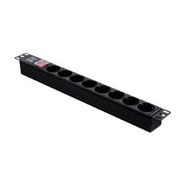 Regleta Aiten Data 8xSchuko Rack 1U Negra (20.08.19)