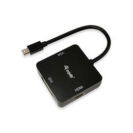 Cable EQUIP Mini DP/M a HDMI/DVI/VGA/H Negro (EQ133439)