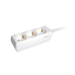 Regleta EQUIP 3xSchuko Cable 1.5m Blanca (EQ245550)