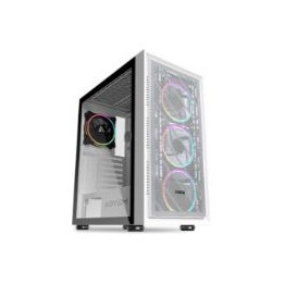 Caja Gaming Abysm Danube Kamp RGB ATX Blanca (AB812108)