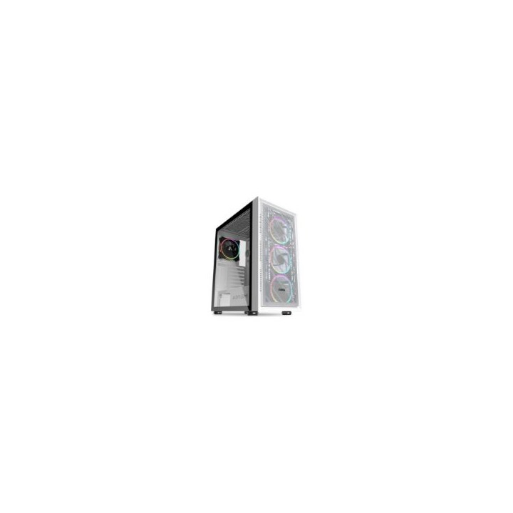 Caja Gaming Abysm Danube Kamp RGB ATX Blanca (AB812108)