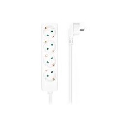 Regleta AISENS 4xSchuko Cable 1.4m Blanca (A154-0533)