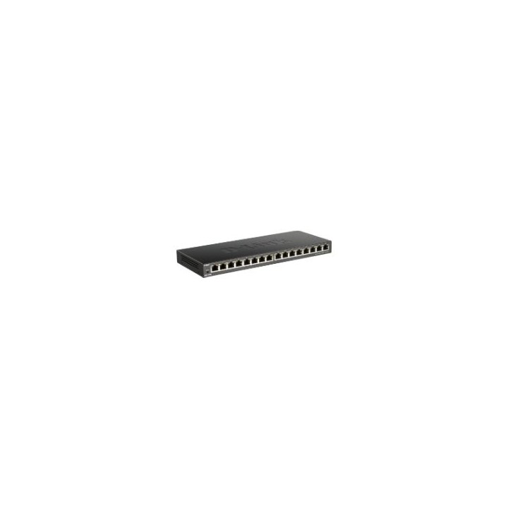 Switch D-Link 16xRJ45 Ethernet GbE Negro (DGS-1016S)