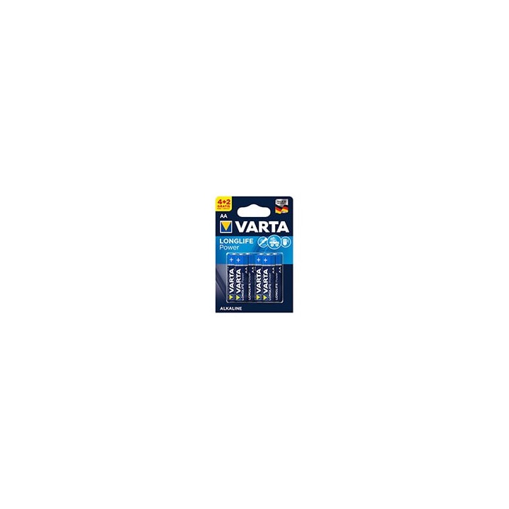 Pilas VARTA Longlife Power AA LR6 Blister 6 (4+2)