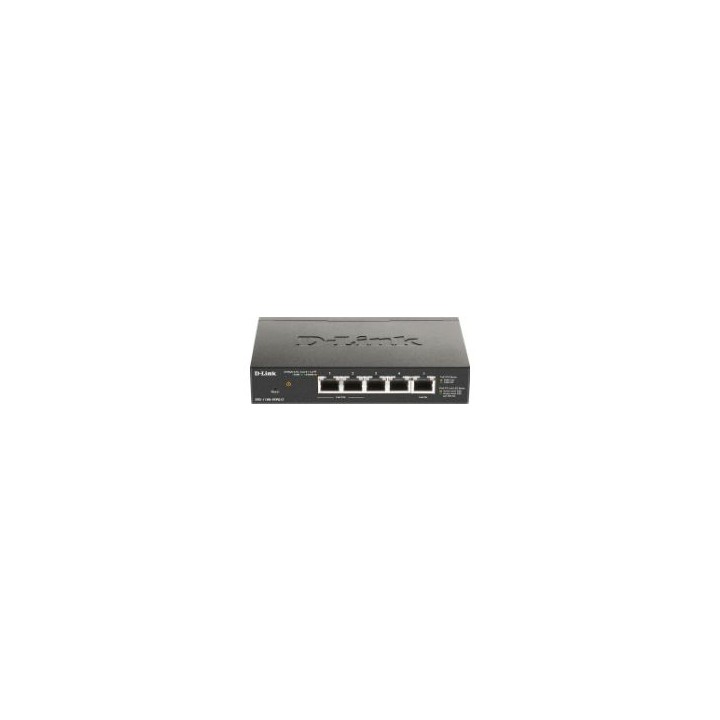 Switch D-Link 5xRJ45 GbE PoE Negro (DGS-1100-05PDV2)