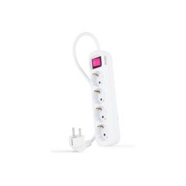 Regleta Nanocable 4xSchuko Interruptor (10.37.0004)