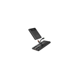 Charmast Veger Power Bank W1202 10.000 mAh 22.5W Ultra Slim con cables integrados y Pantalla Digital