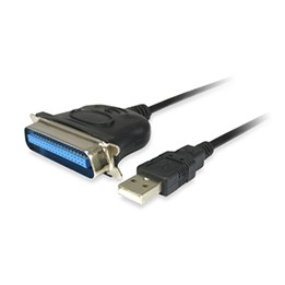 Cable EQUIP USB-A/M a Paralelo 1.5m Negro (EQ133383)