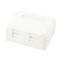 Roseta de Superficie EQUIP 2 Puertos Blanca (EQ125124)