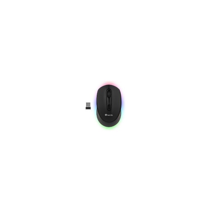 Ratón Gaming NGS Óptico RF BT 2400dpi Negro (SMOG-RB)