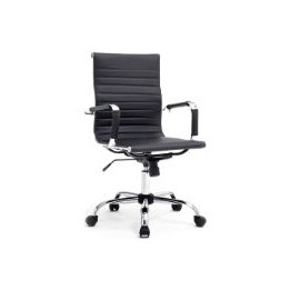 Silla de Oficina EQUIP Respaldo Medio Negra (EQ651002)
