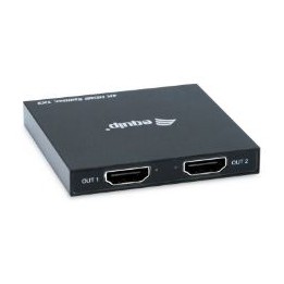 Splitter EQUIP 4K UHD 3D 2xHDMI Out Negro (EQ332715)