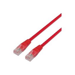 Cable AISENS RJ45 Cat.6 UTP AWG24 1m Rojo (A135-0238)