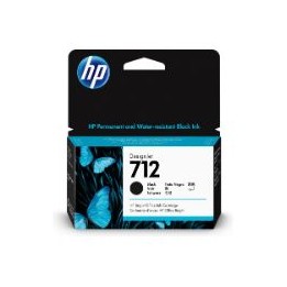 Tinta HP DesignJet 712 Negro 38ml (3ED70A)
