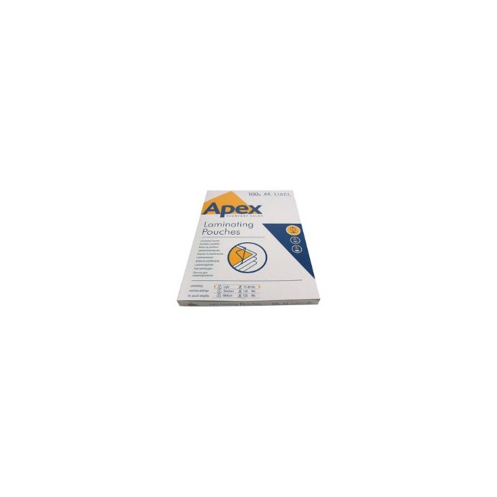 Fundas para Plastificar Fellowes 75 Micras A4 (6003201)