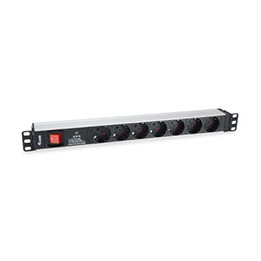 Regleta EQUIP 7xSchuko Interruptor Rack 1U (EQ333309)