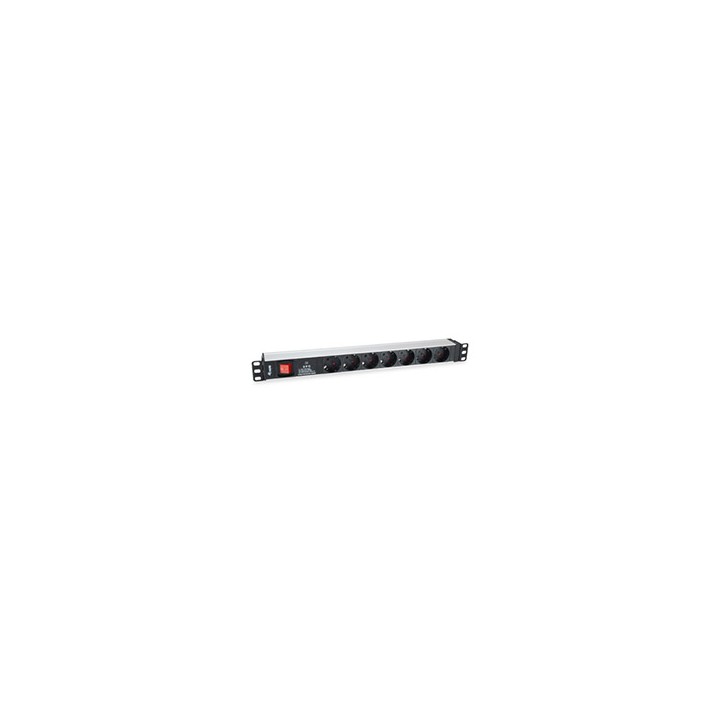 Regleta EQUIP 7xSchuko Interruptor Rack 1U (EQ333309)
