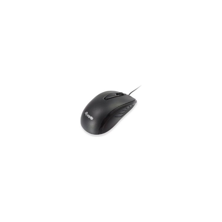 Ratón EQUIP Life Óptico USB-A 1000dpi Negro (EQ245107)