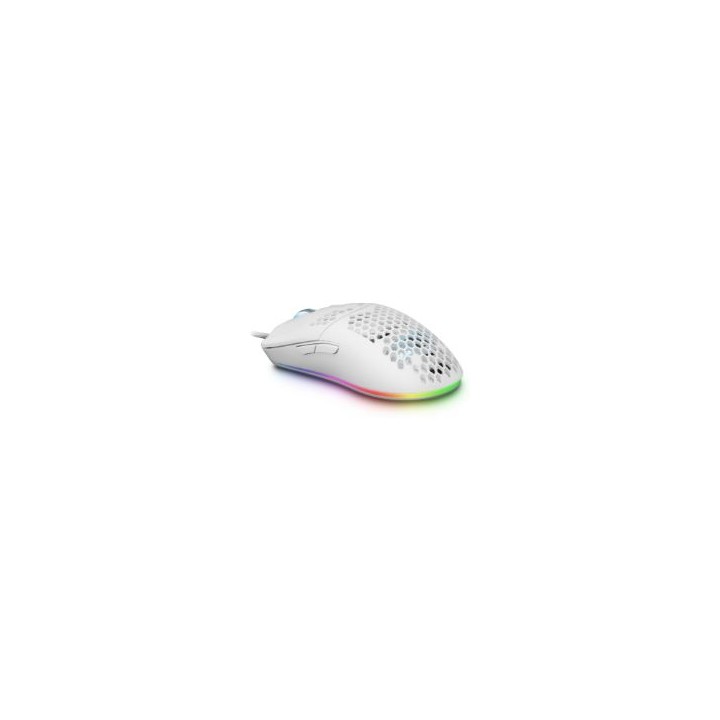 Ratón Mars Gaming RGB USB-A 12400dpi Blanco (MMAXW)