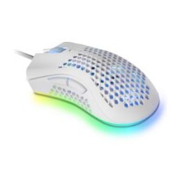 Ratón Mars Gaming Óptico RGB USB 32000dpi Blanco(MMEXW)