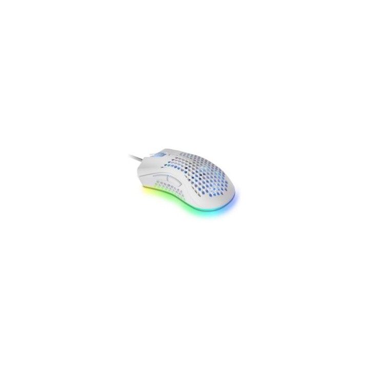 Ratón Mars Gaming Óptico RGB USB 32000dpi Blanco(MMEXW)