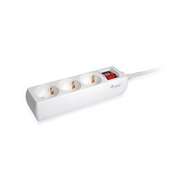Regleta EQUIP 3xSchuko Interruptor Blanca (EQ245551)