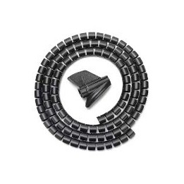 Organizador Cables AISENS Espiral 1m Negro (A151-0406)