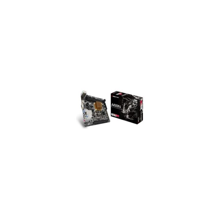 Biostar A68N-2100K:(AMD) E1-6010 2DDR3 VGA HDMI MiniITX