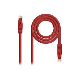 Cable Nanocable RJ45 Cat6a 30cm Rojo (10.20.1800-L30-R)