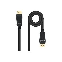 Nanocable DP/M a DP/M 1m Negro (10.15.2501)