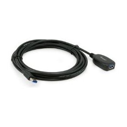 Cable EQUIP USB-A/M a USB-A/H 5m Negro (EQ133346)