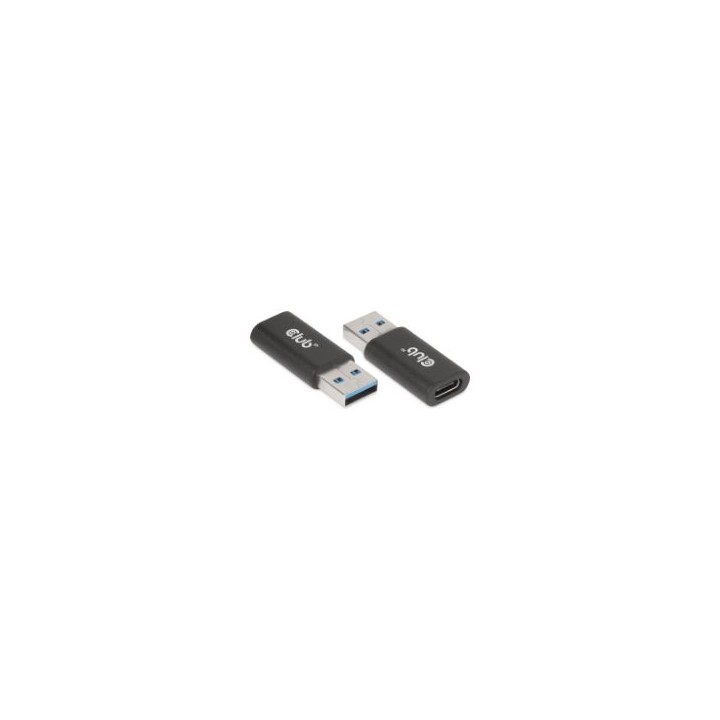 Adaptador Club 3D USB-A a USB-C M/H Negro (CAC-1525)