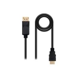 Nanocable DP/M a HDMI/M 0.5m Negro (10.15.4300)