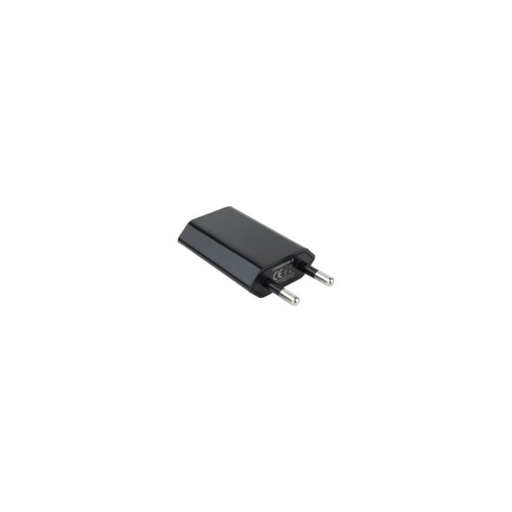 Cargador de Pared Nanocable 1xUSB-A Negro (10.10.2002)