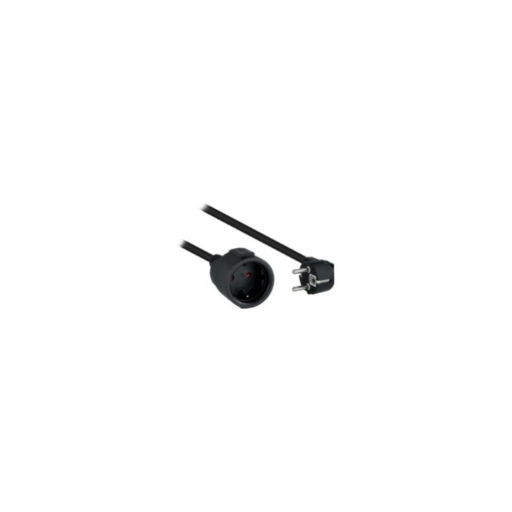 Nanocable Schuko/H a Schuko/M 5m Negro (10.22.0605-BK)